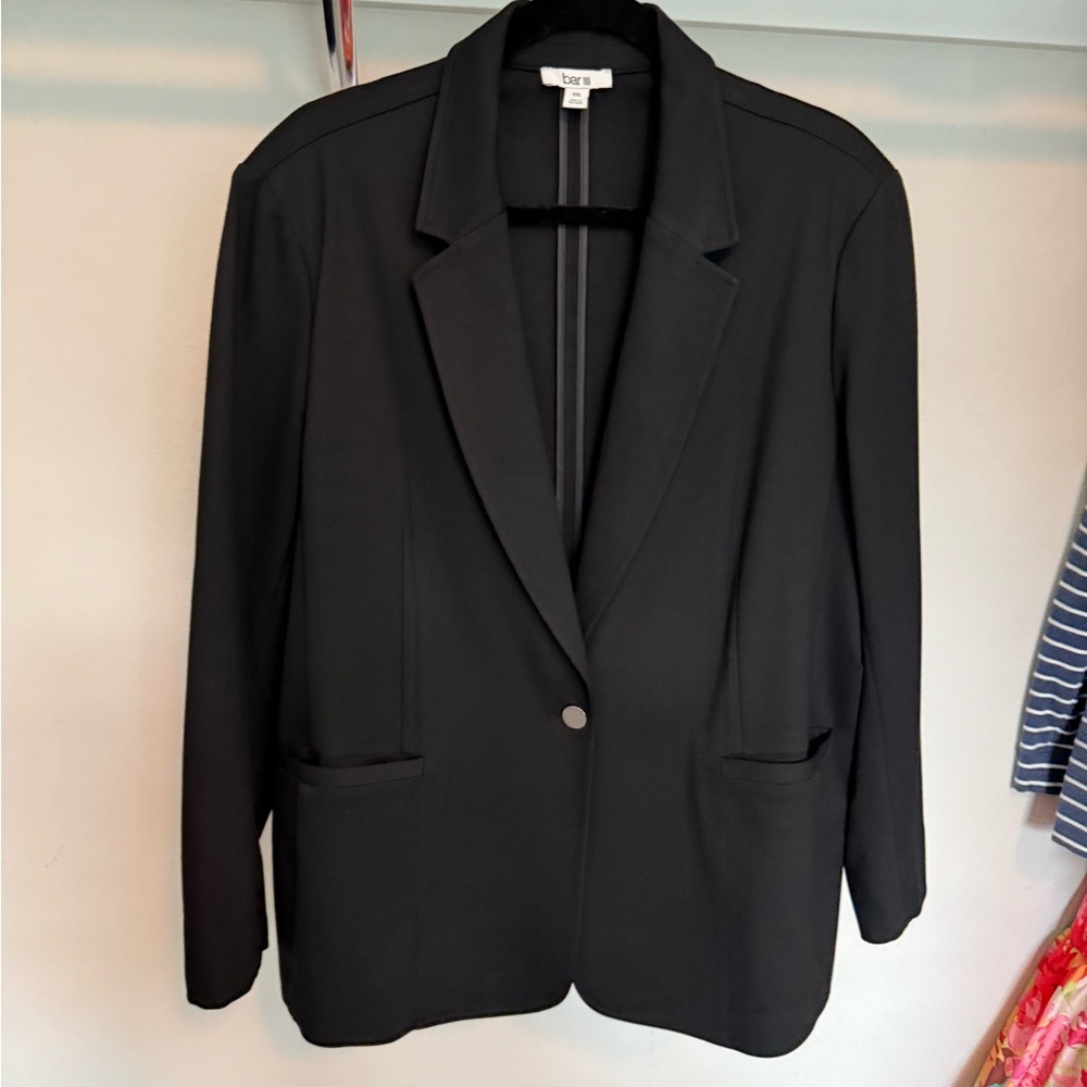 Bar III Black Blazer